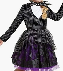 Disguise Nightmare Before Christmas Jack Skellington Tutu Deluxe Girls Halloween